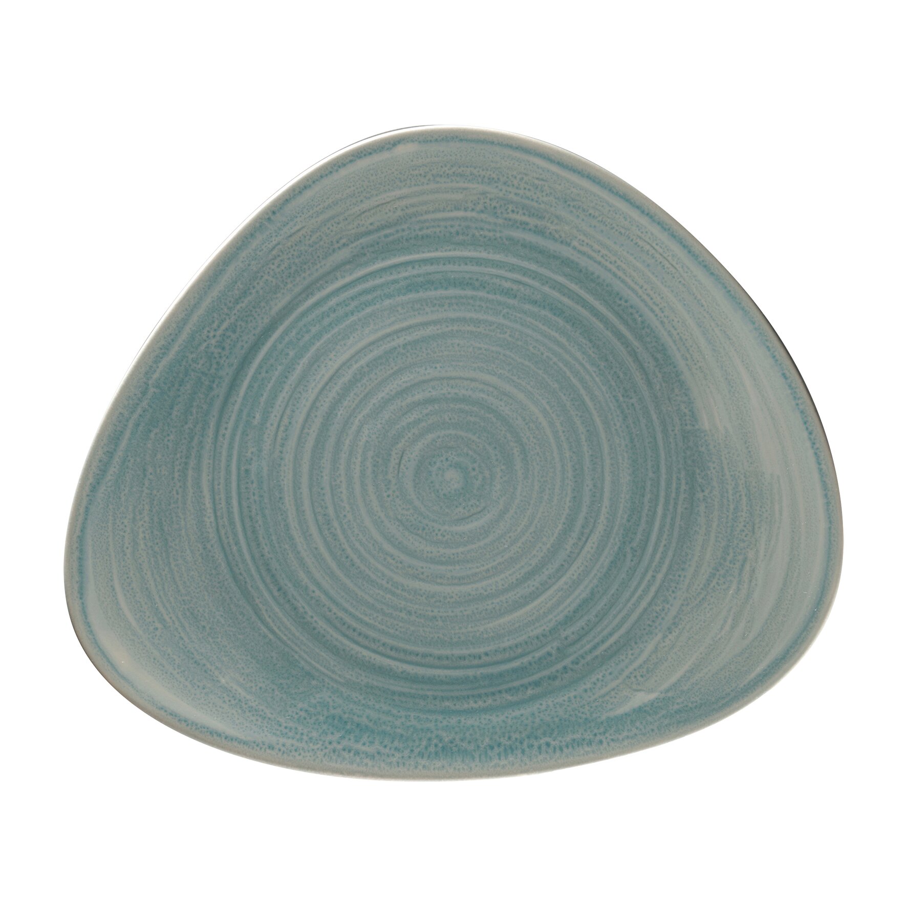 Teller flach organisch 314 x 266 mm sapphire blue Spot Sapphire Blue