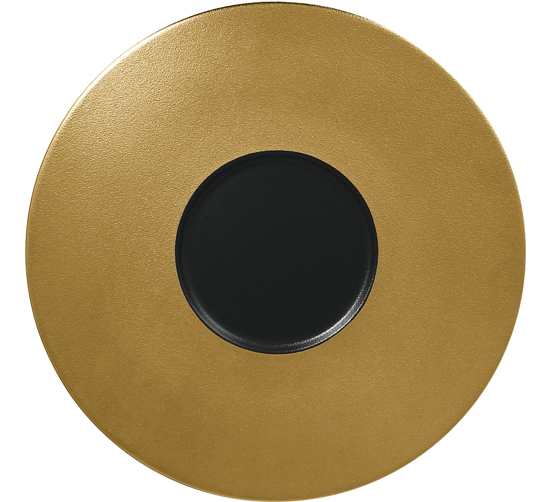 Gourmetteller flach 290 mm black-gold