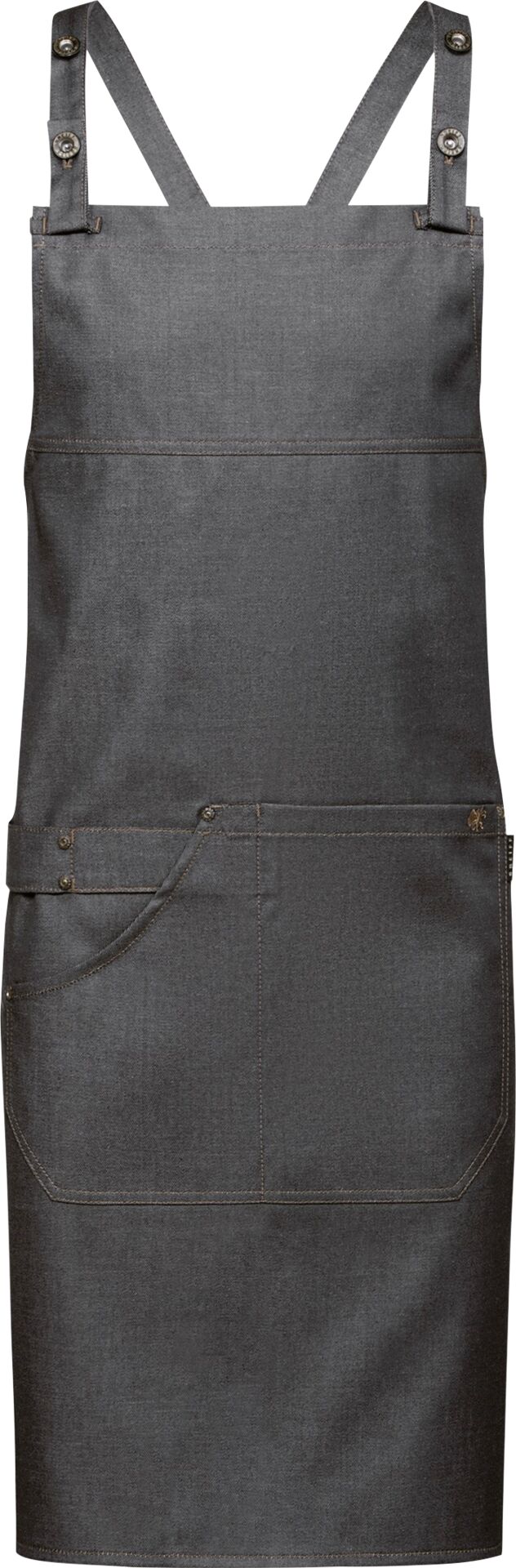 Latzschürze Denim-Optik anthrazit