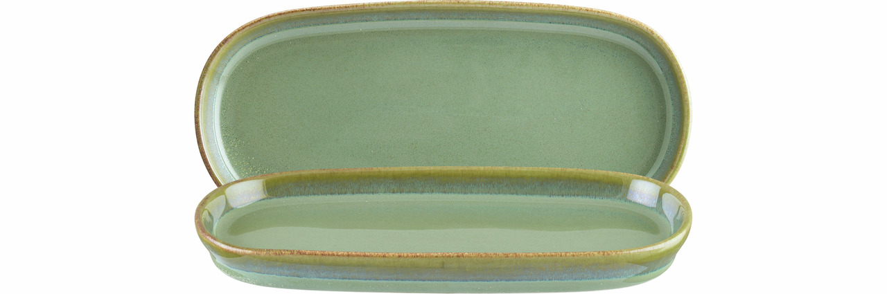 Platte tief oval Hygge 210 x 100 mm / 0,23 l Sage