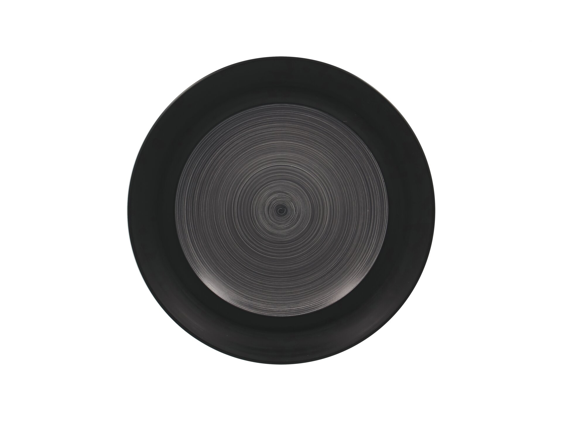 Teller flach rund 290 mm grau