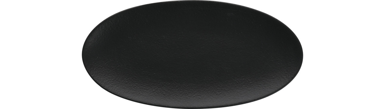 Coupeplatte oval 230 x 113 mm schwarz Nature Dark