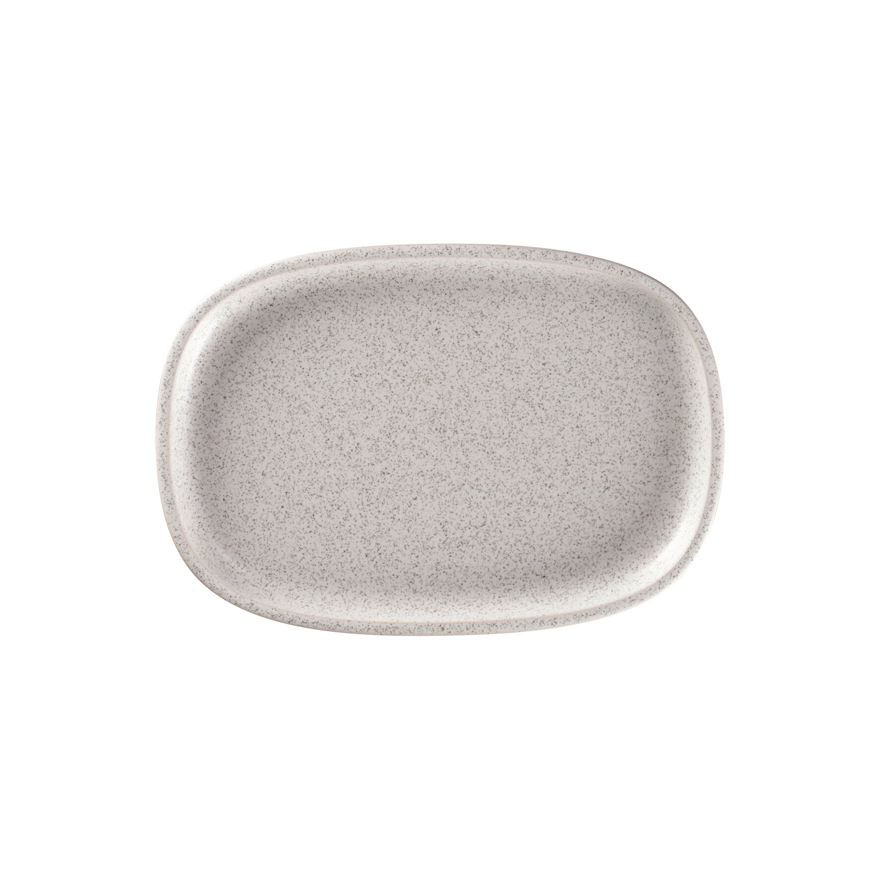 Platte oval flach 261 x 180 mm clay grey Ease Clay Grey