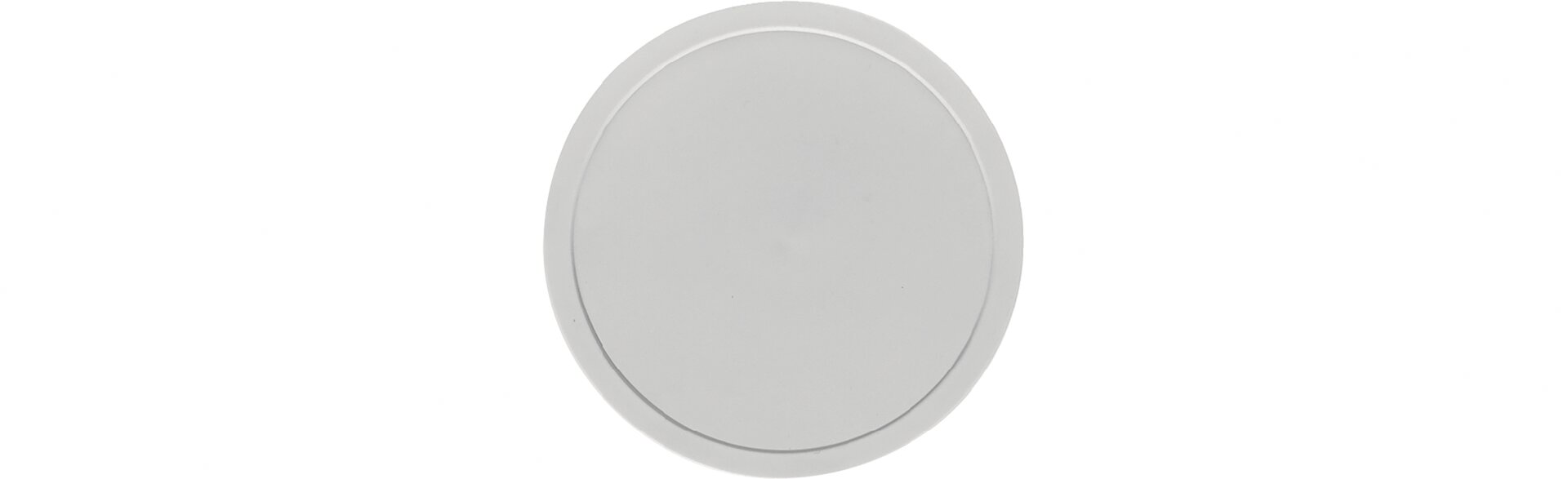 Deckel rund / flach 128 mm grau