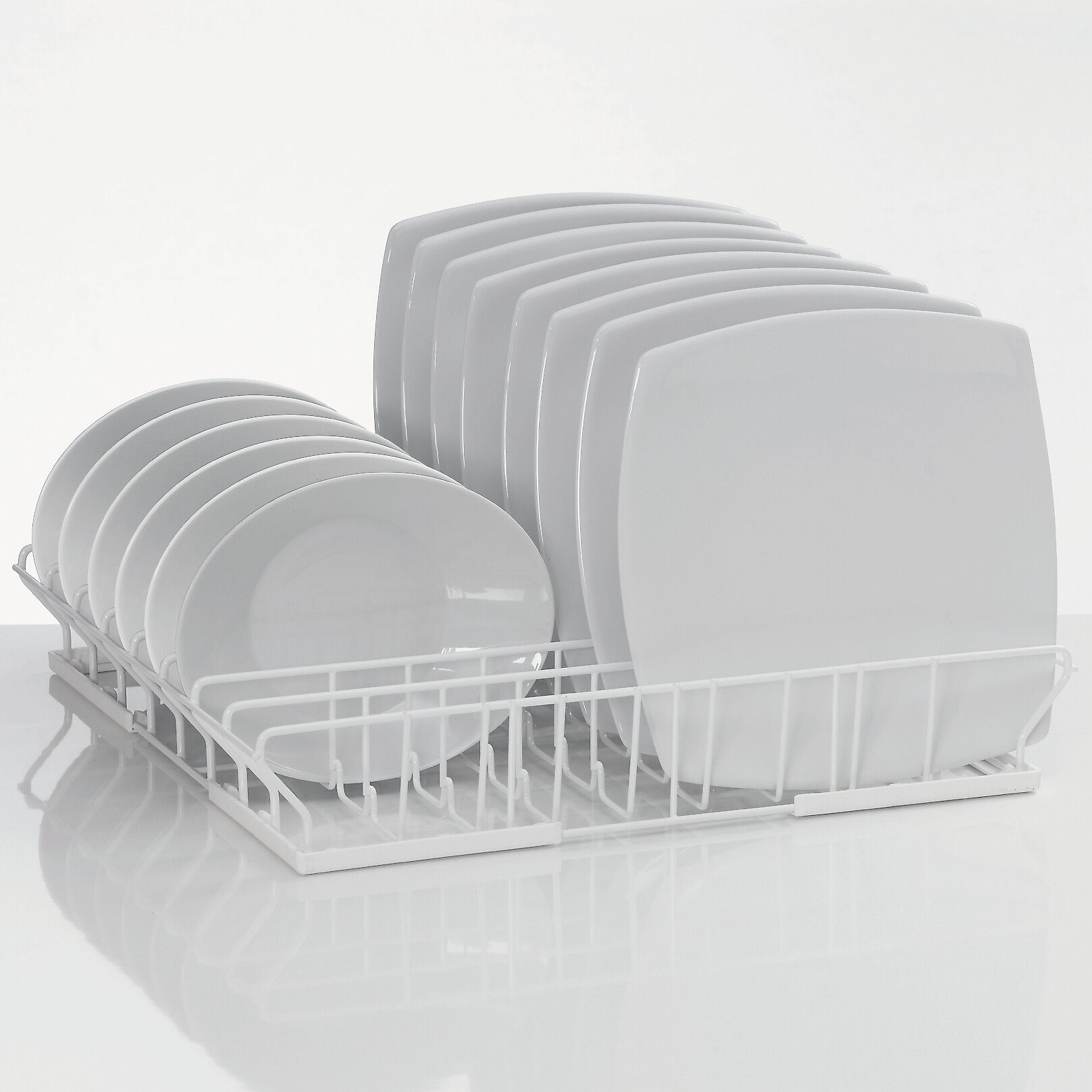 Tellerkorb Drahtgitter trapezförmig  Größe XL / 8 Reihen / 545 x 500 x 92 mm