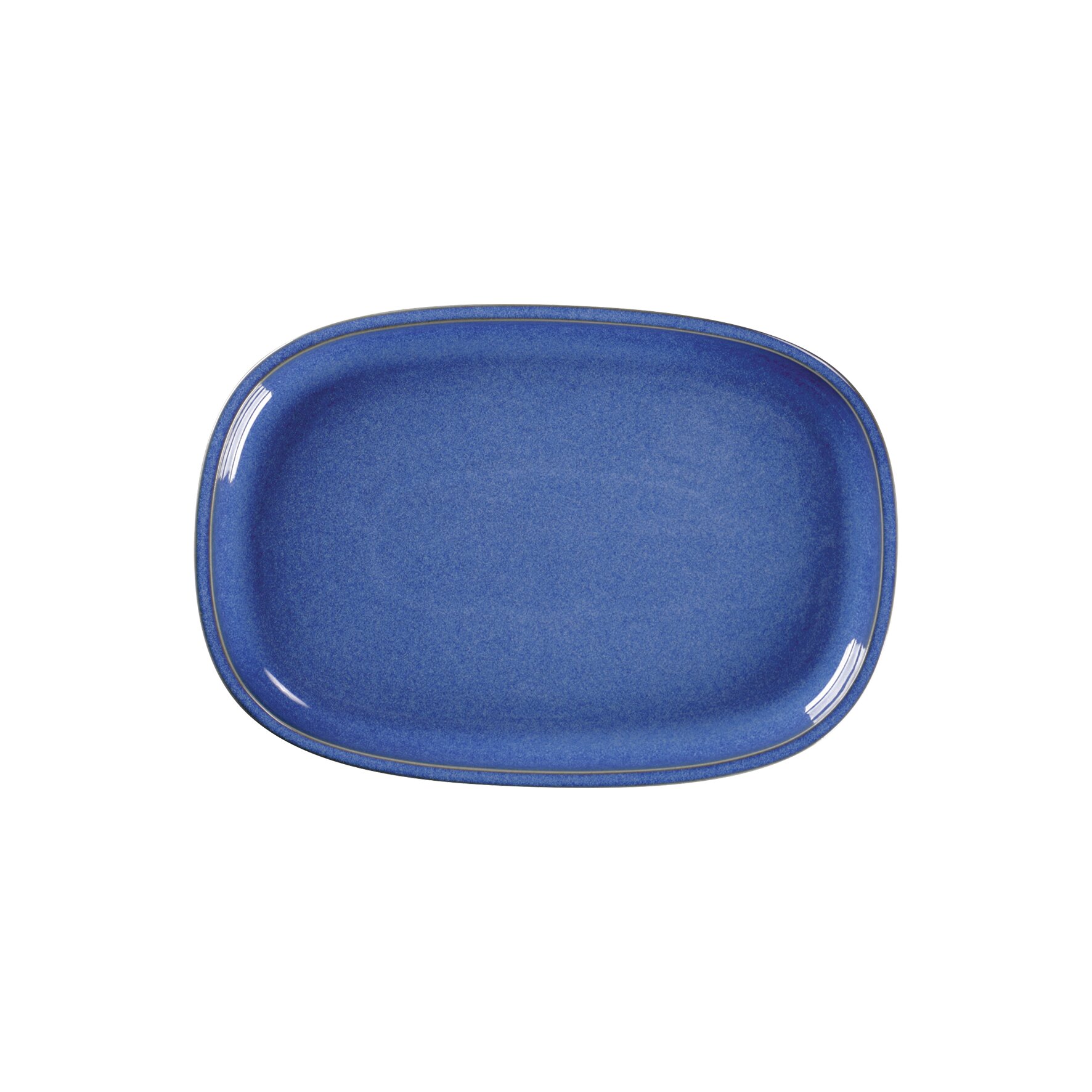 Platte oval flach 261 x 180 mm cobalt blue Ease Cobalt Blue