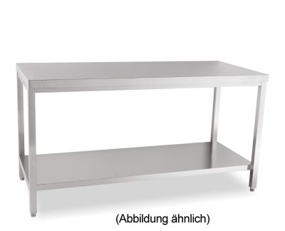 Arbeitstisch Edelstahl 160 x 70 x 85 cm