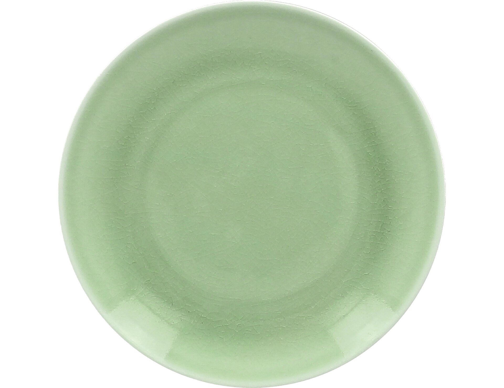 Coupteller flach 270 mm plain-green Vintage
