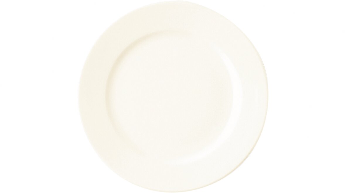 Teller flach 250 mm creme Banquet