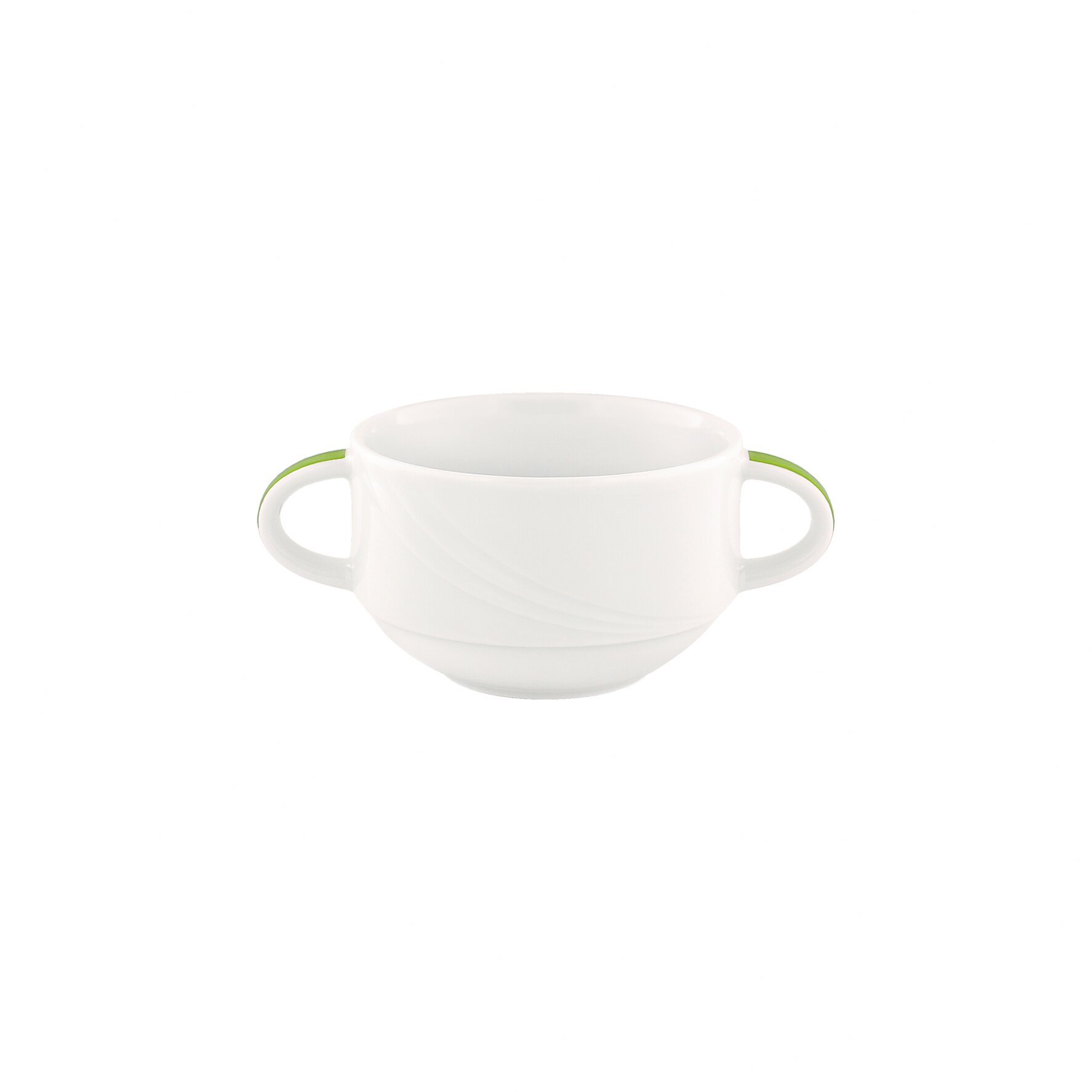 Suppentasse stapelbar Relief 99 mm / 0,28 l hellgrün Donna Senior