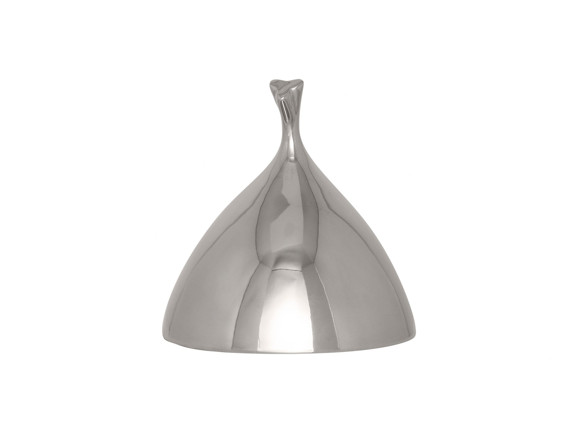 Cloche Clover 180 mm silber Hide