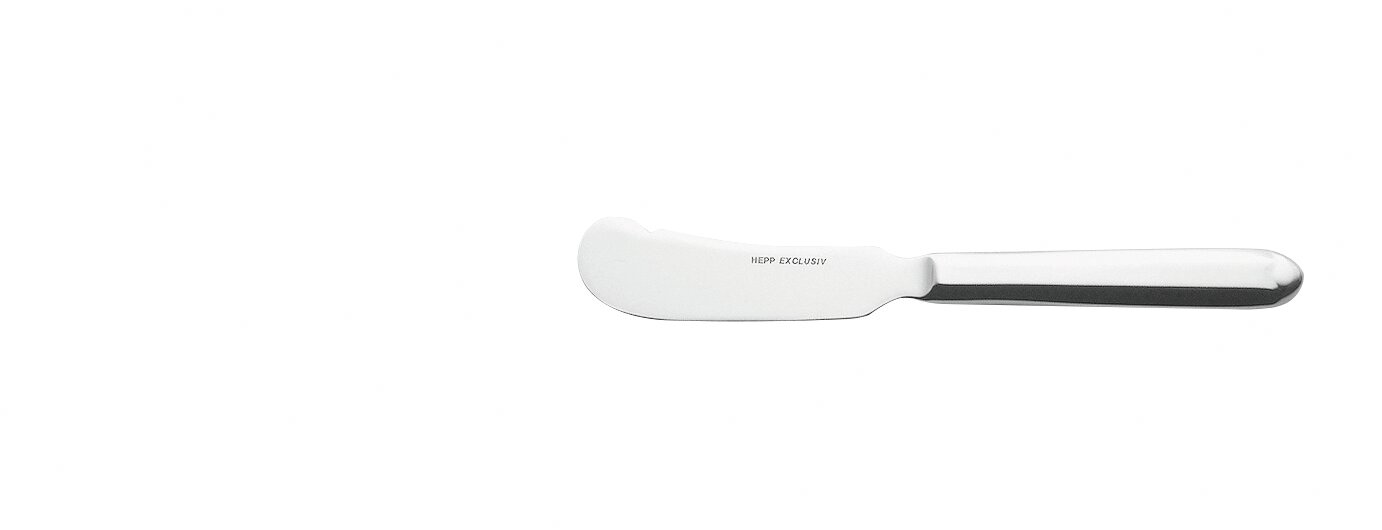 Buttermesser 170 mm ohne Wellenschliff versilbert Designvariante Diamond