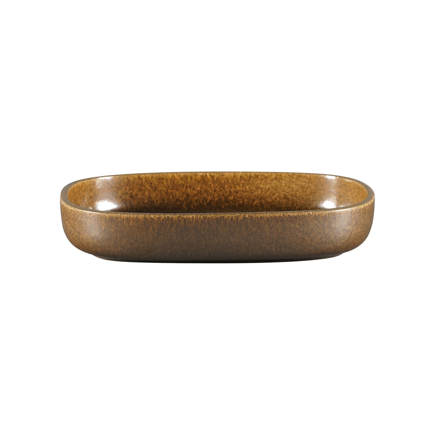 Platte oval tief 260 x 183 mm / 1,12 l rust brown Ease Rust Brown