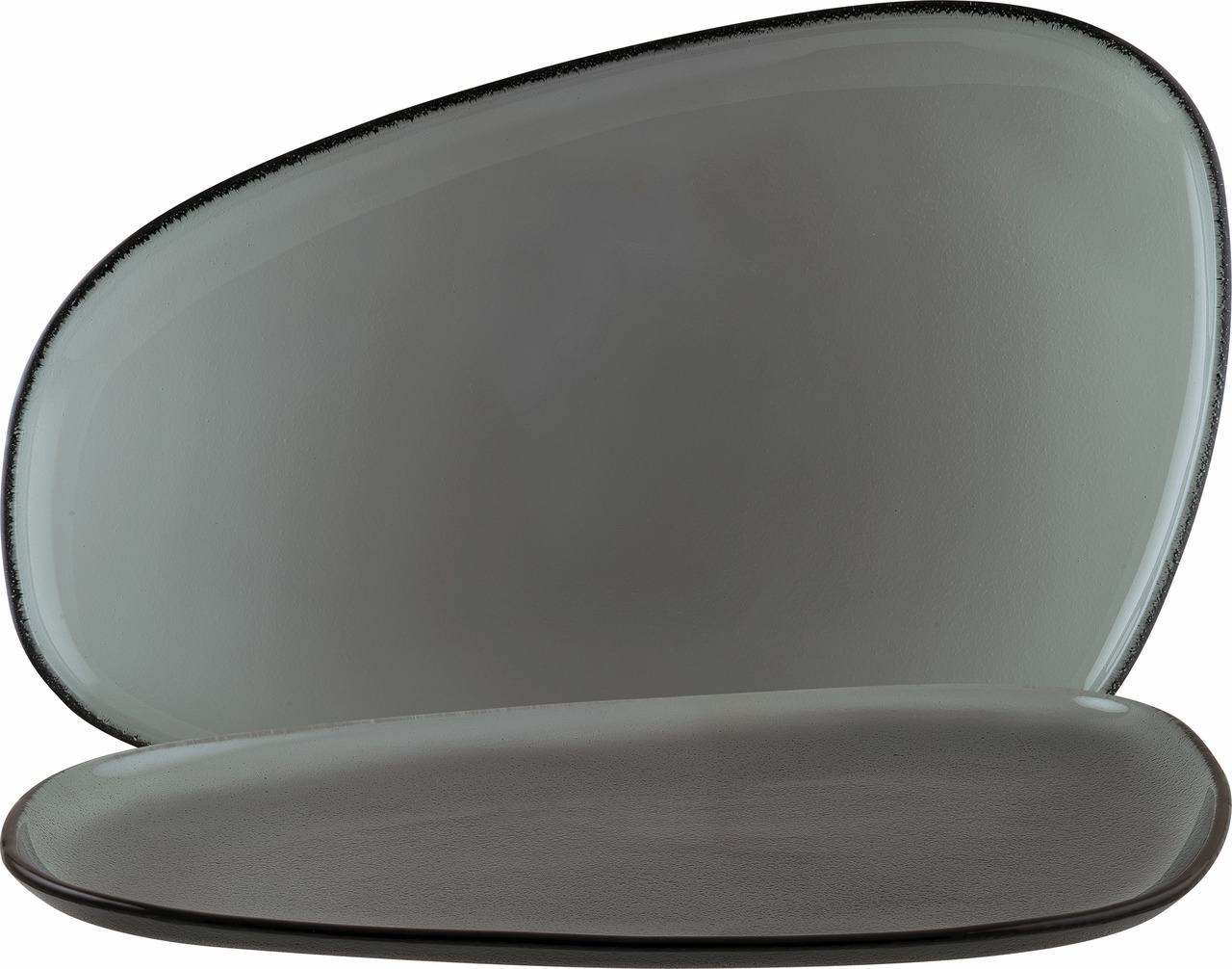 Platte oval 397 x 250 mm Vago Glass