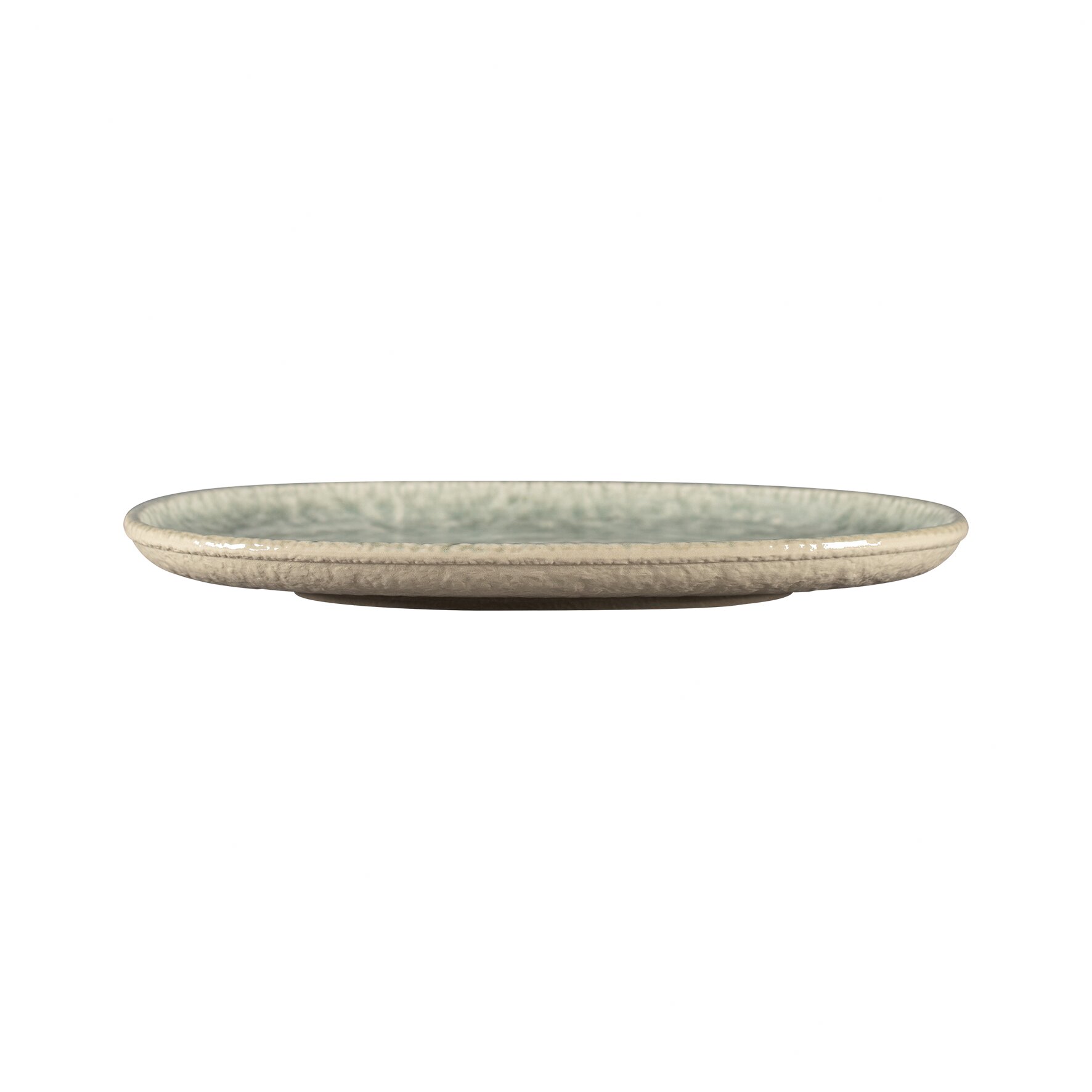 Coupplatte oval 250 x 190 mm Celadon green Krush Celadon Green