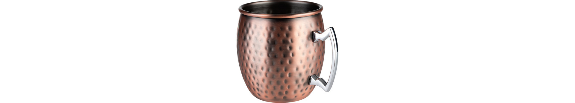 Becher 2er Set 0,50 l / 90 x 90 x 100 mm Edelstahl Antik-Kupfer-Look