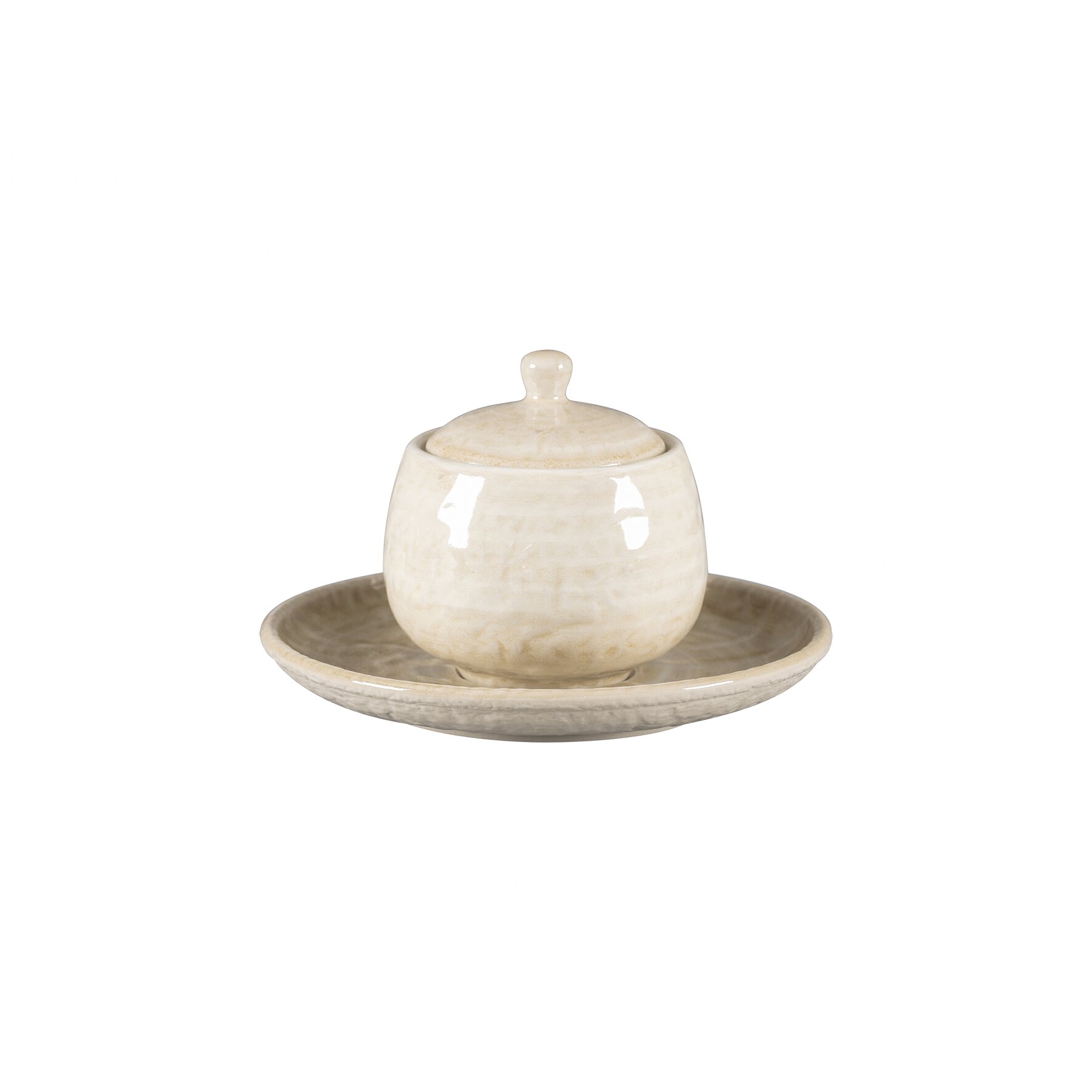 Untertasse rund 170 mm Vanilla beige Krush Vanilla Beige