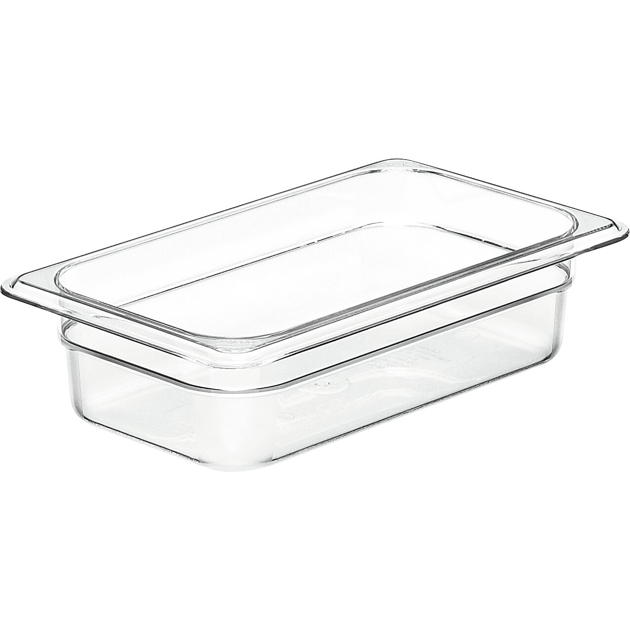 GN-Behälter GN 1/4 265 x 162 x 65 mm Copolymer BPA-frei transparent black
