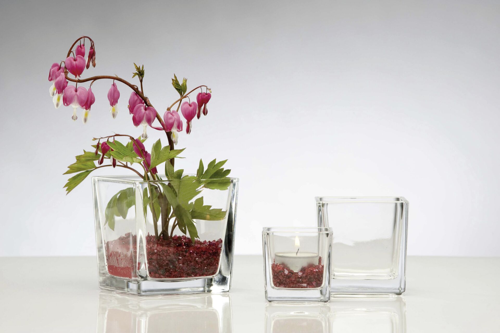 Glas "Cube" 8x8x8cm klar