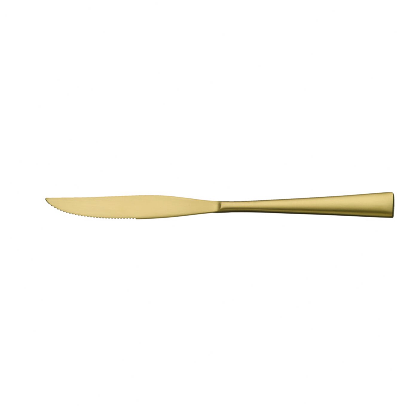 Steakmesser 230 mm gebürstet PVD Gold Accent