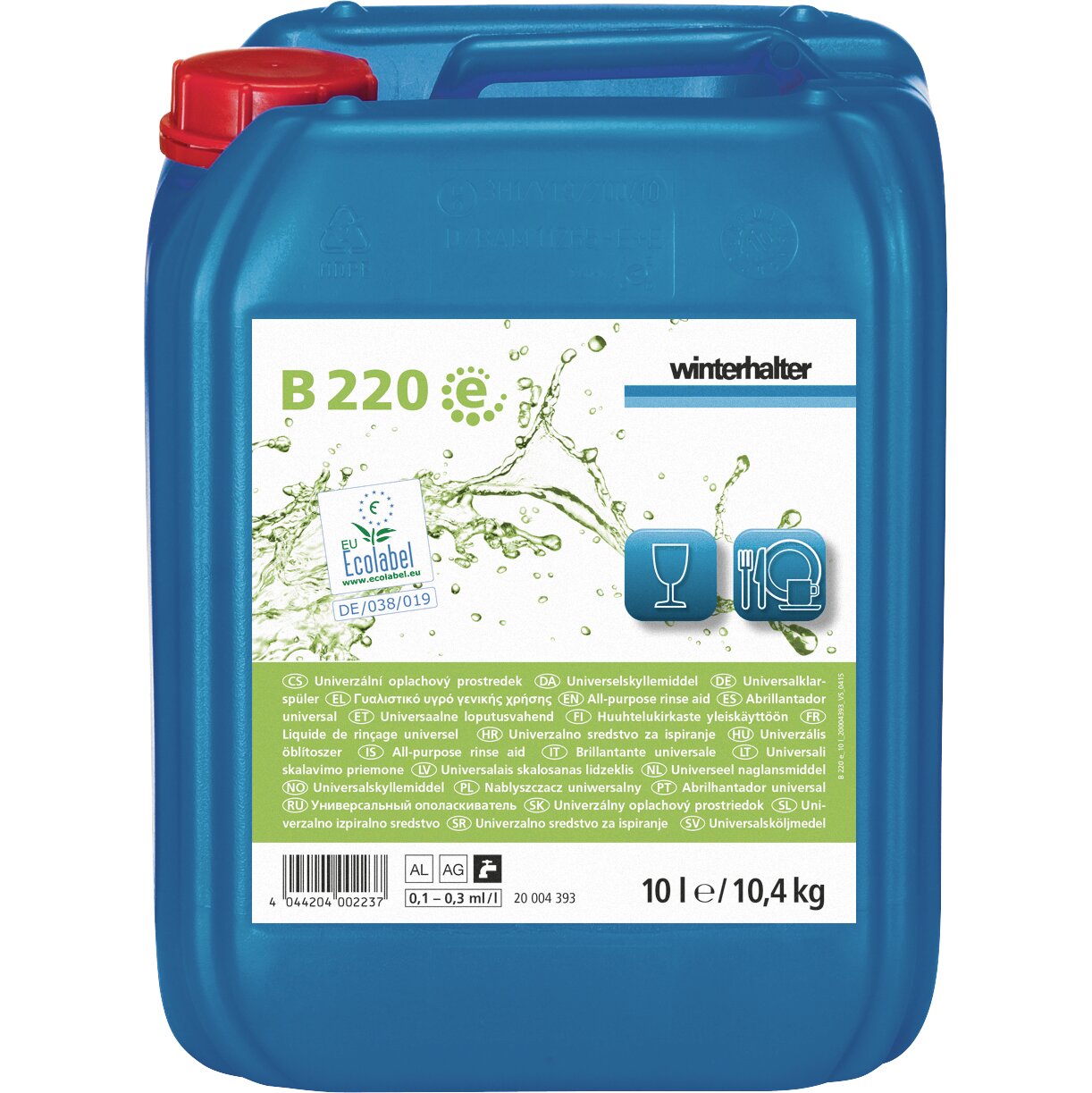 Spezial-Klarspüler B 220 e / 10,00 l Kanister