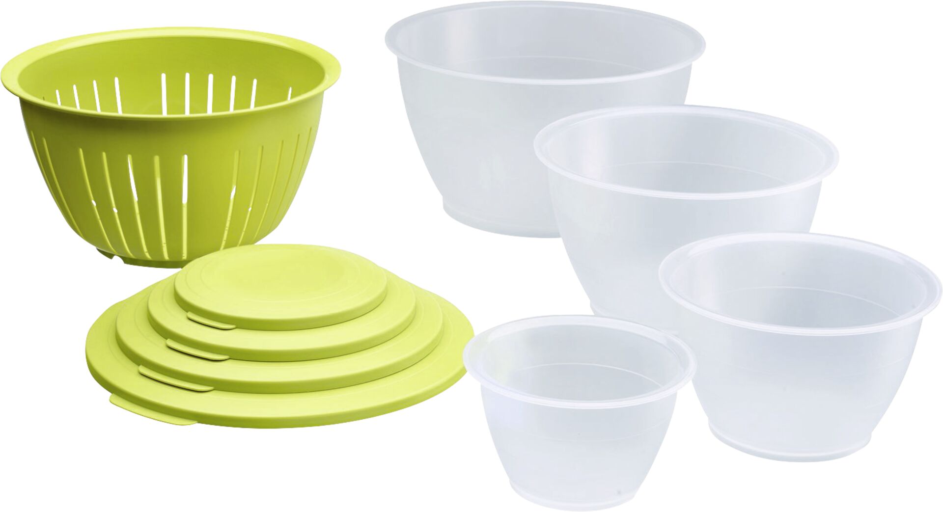 Schüssel-Set "Olympia" apfelgrün PP 9 tlg.