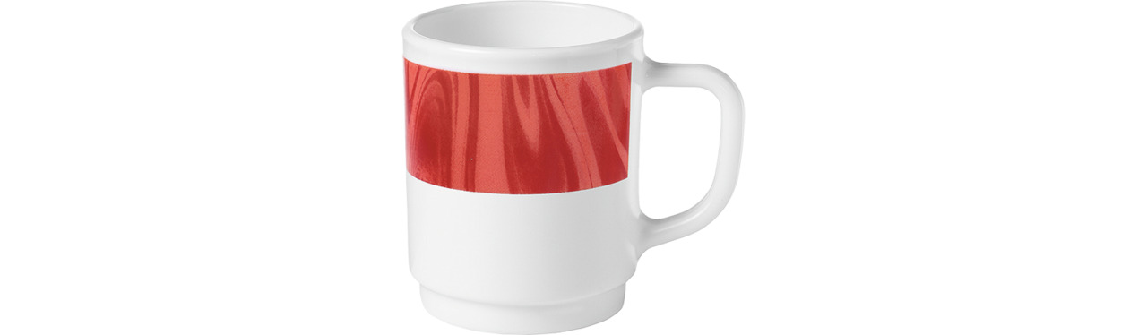 Bockbecher stapelbar 74 mm / 0,25 l rot Natura Red