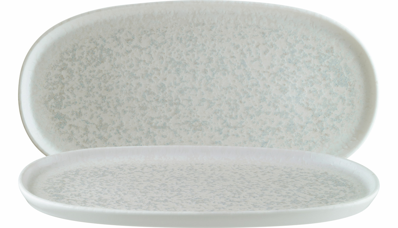 Platte oval 340 x 175 mm Hygge Lunar White