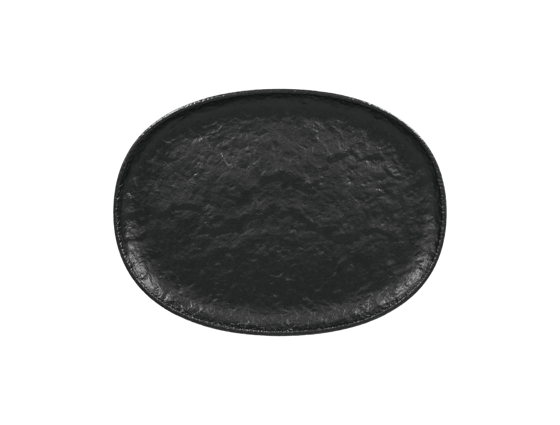 Coupplatte oval 320 x 235 mm schwarz