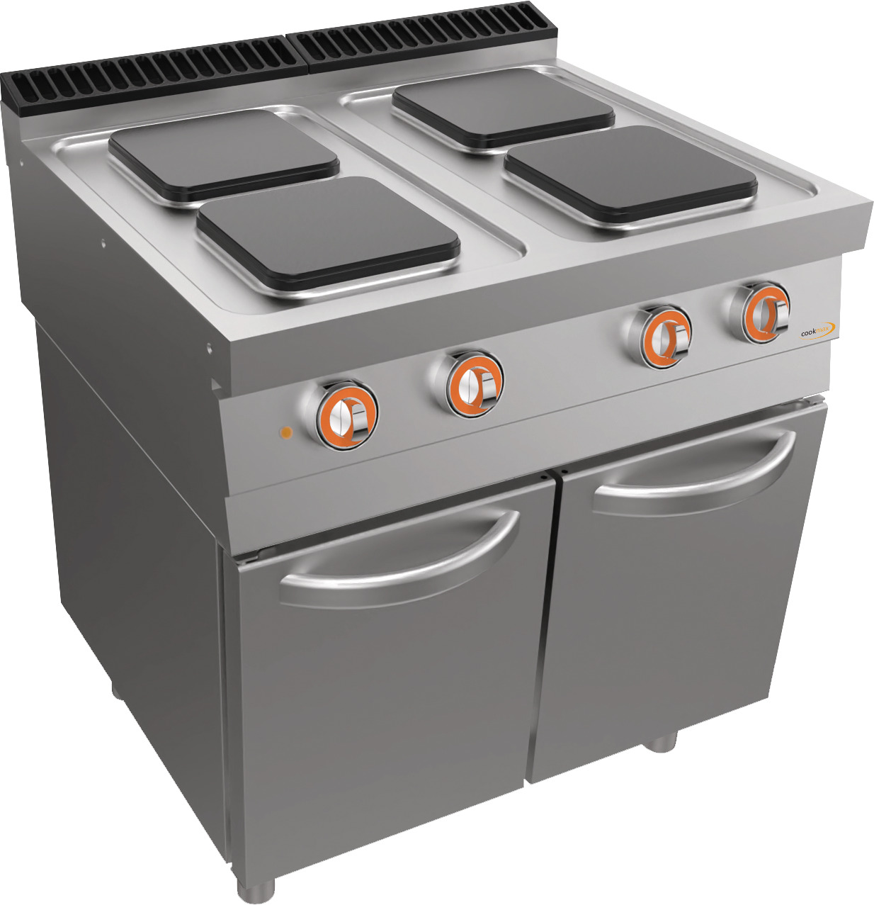 Elektro-Kochfläche, 4 Platten, Unterbau mit Türen