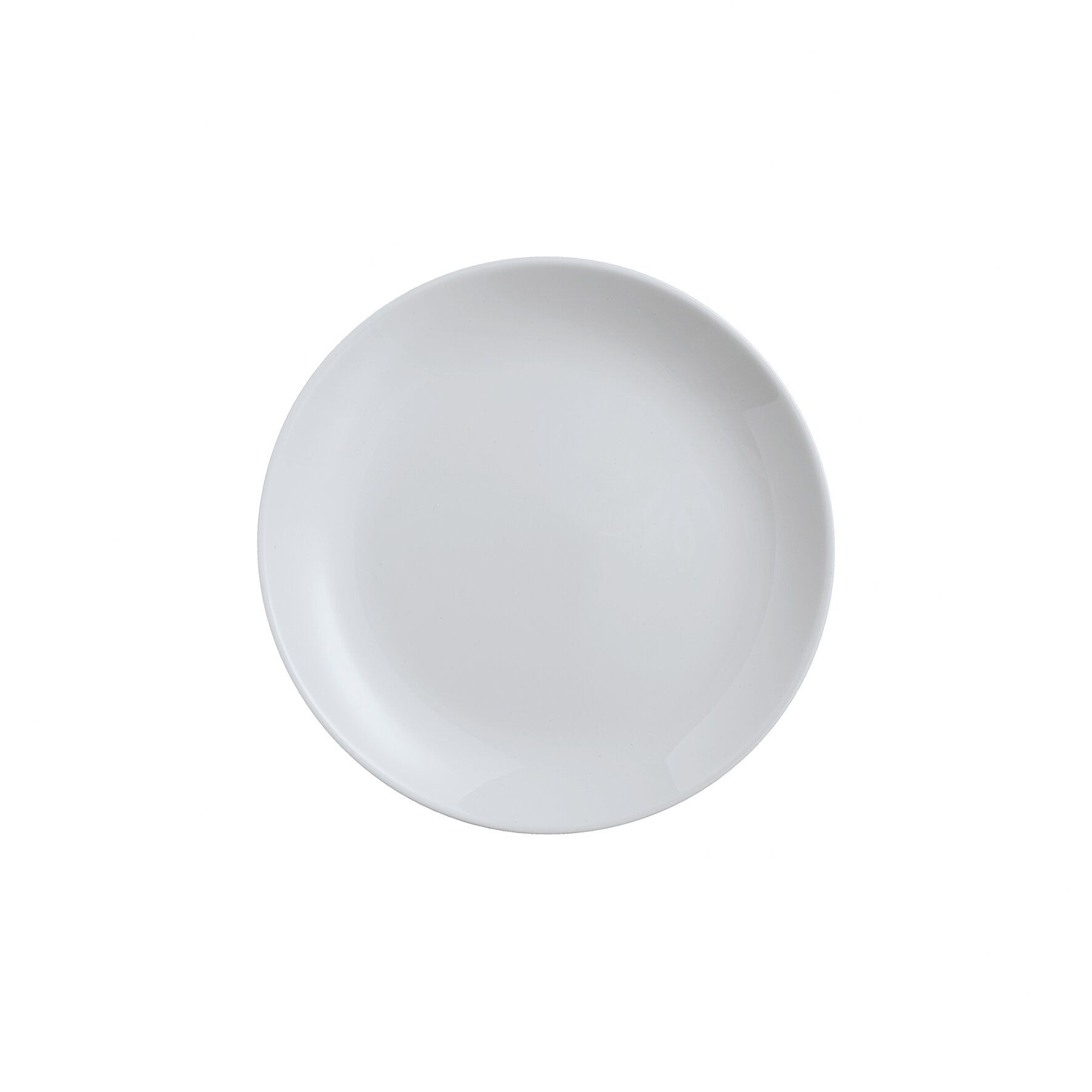 Coupteller flach 190 mm uni grau