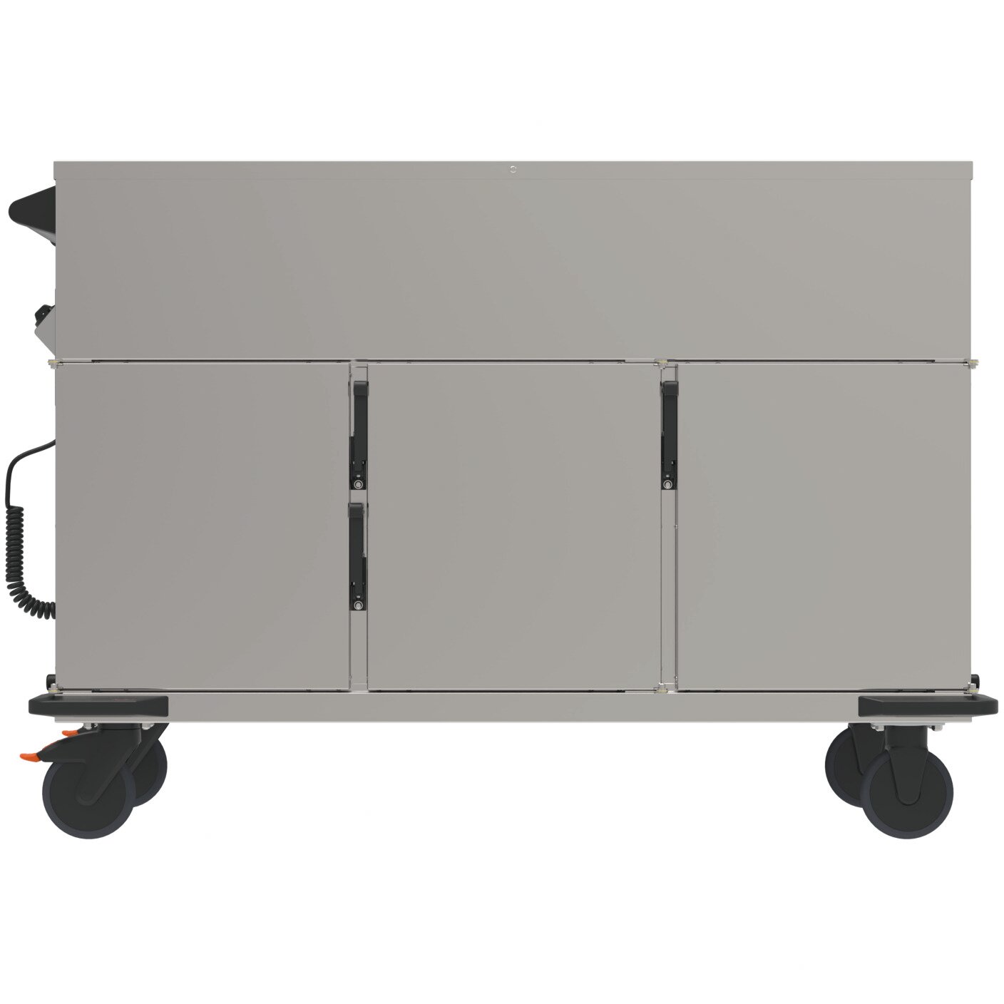Speisenausgabewagen 3 Fächer je 8 Einschübe / beheizt /mit Warmhaltebecken