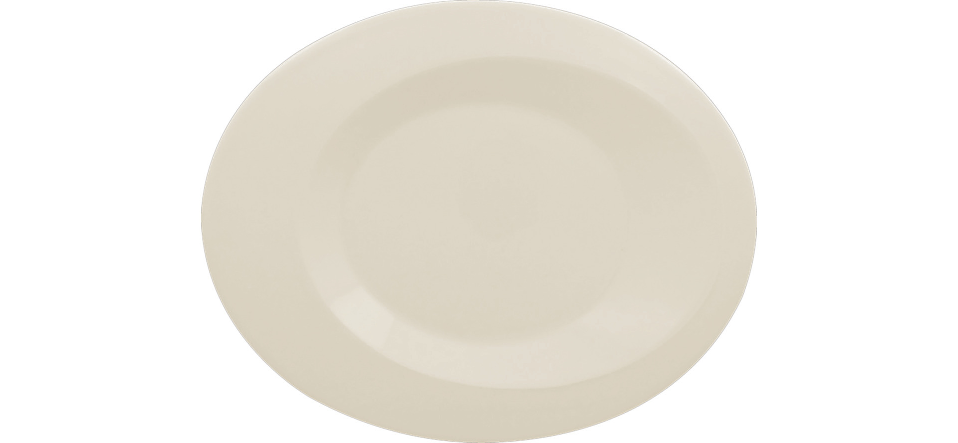 Teller oval 250 x 200 mm crème