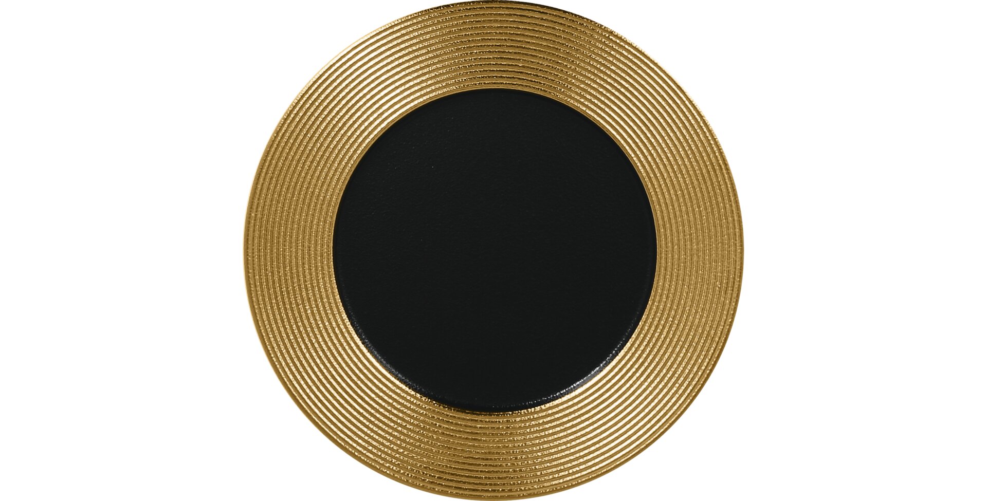 Teller flach 220 mm gold