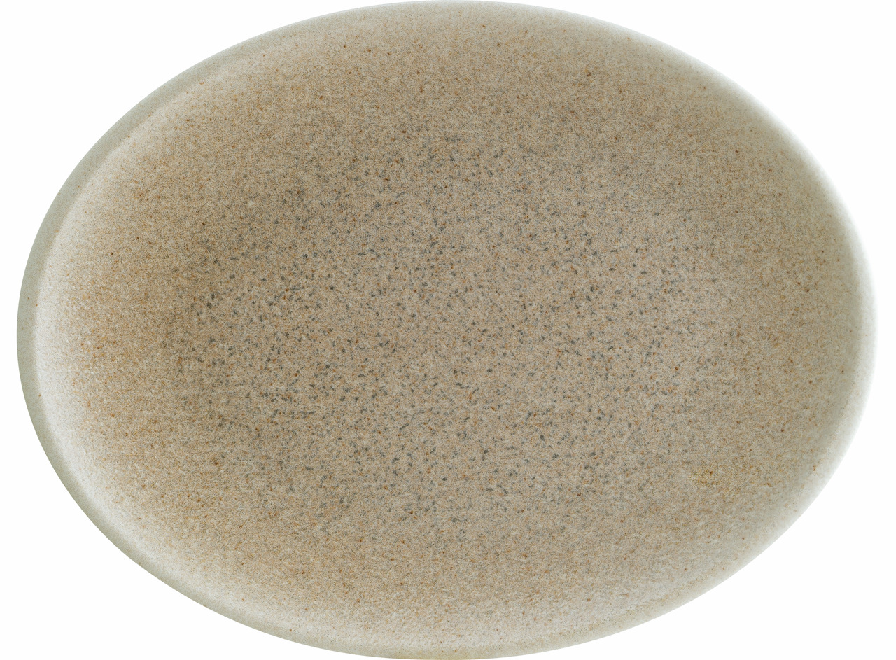 Platte oval Moove 360 x 280 mm Luca Salmon