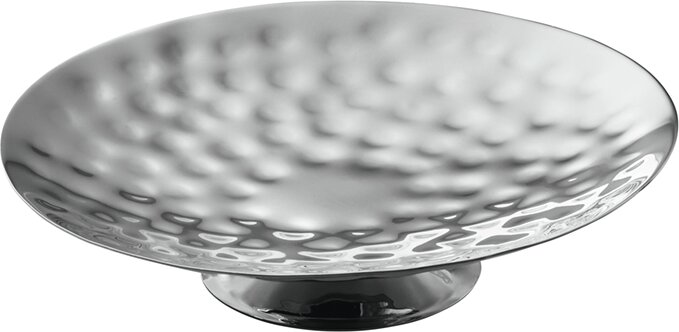 Etagere 200 mm Hammerschlagoptik silber Spotlights