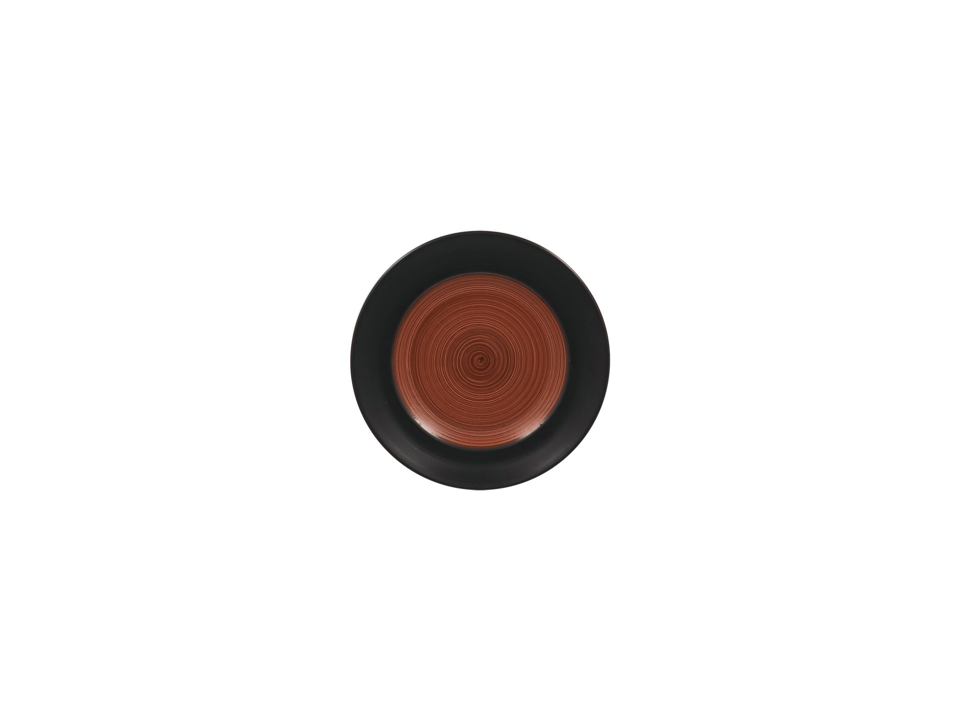 Teller flach rund 150 mm walnut