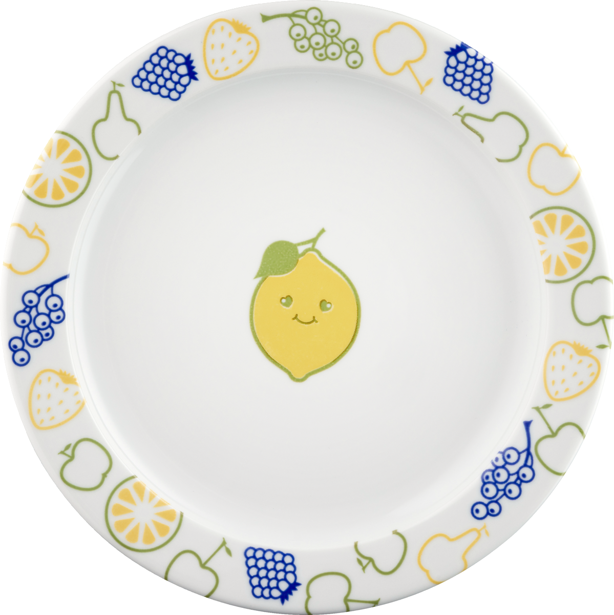 Teller flach rund Fahne 238 mm Kids Fruits B1100