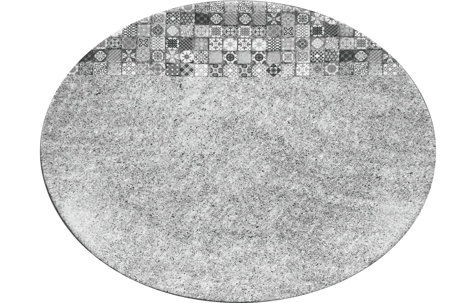 Platte oval 360 x 270 mm