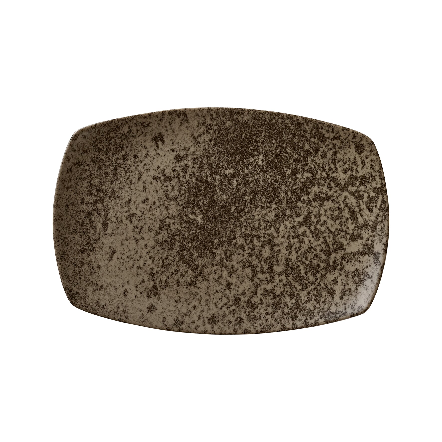 Coupplatte rechteckig 320 x 231 mm dark brown