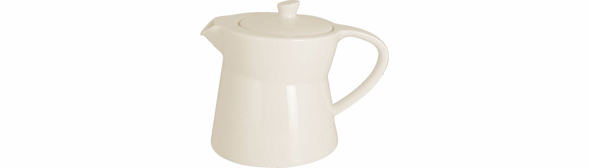 Teekanne mit Deckel 0,40 l crème