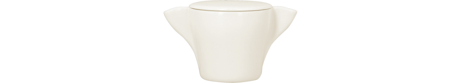 Zuckerdose mit Deckel swirls 90 mm / 0,25 l plain-white