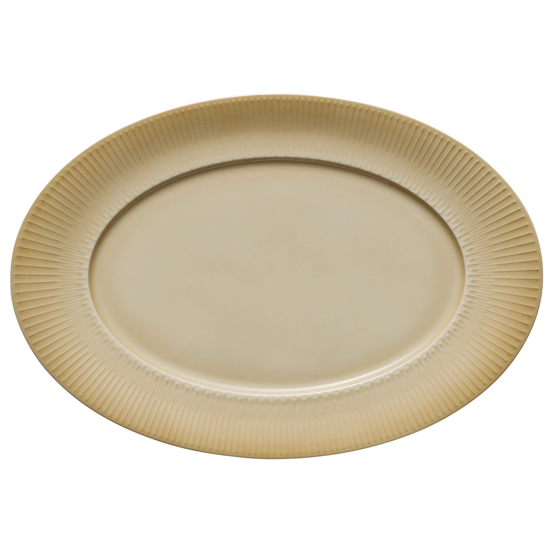 Platte oval mit Fahne 340 x 233 mm Relief Grounded
