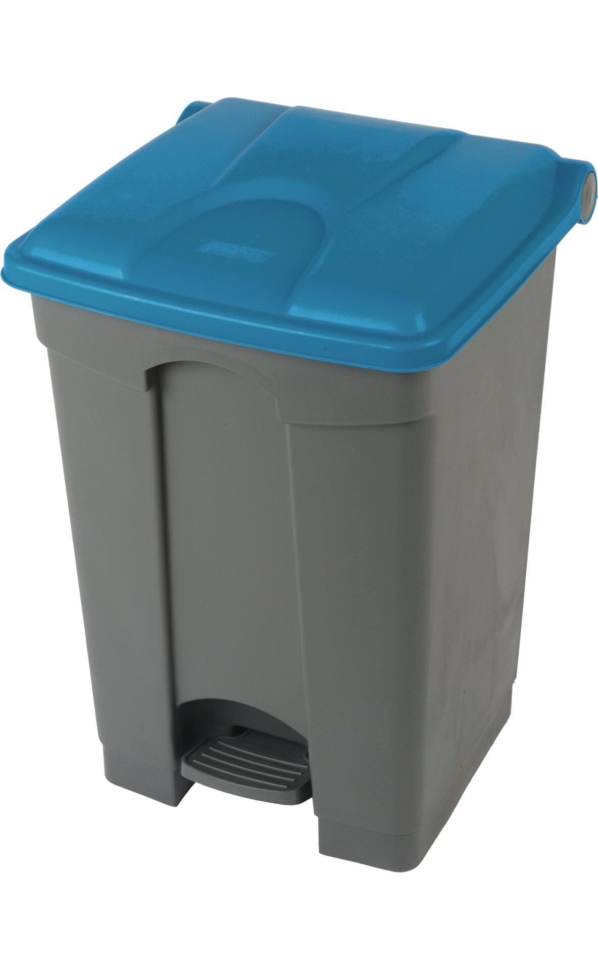 Treteimer 45 l rechteckig grau / blau 398 x 410 x 600 mm