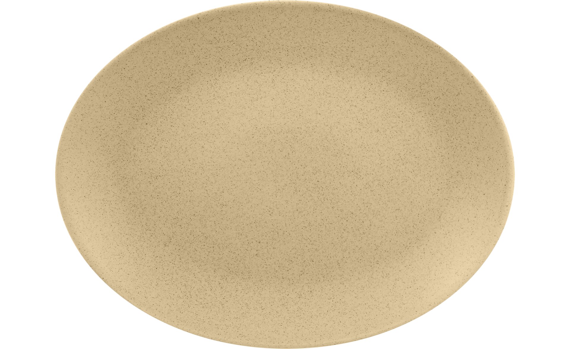 Platte oval 360 x 270 mm almond