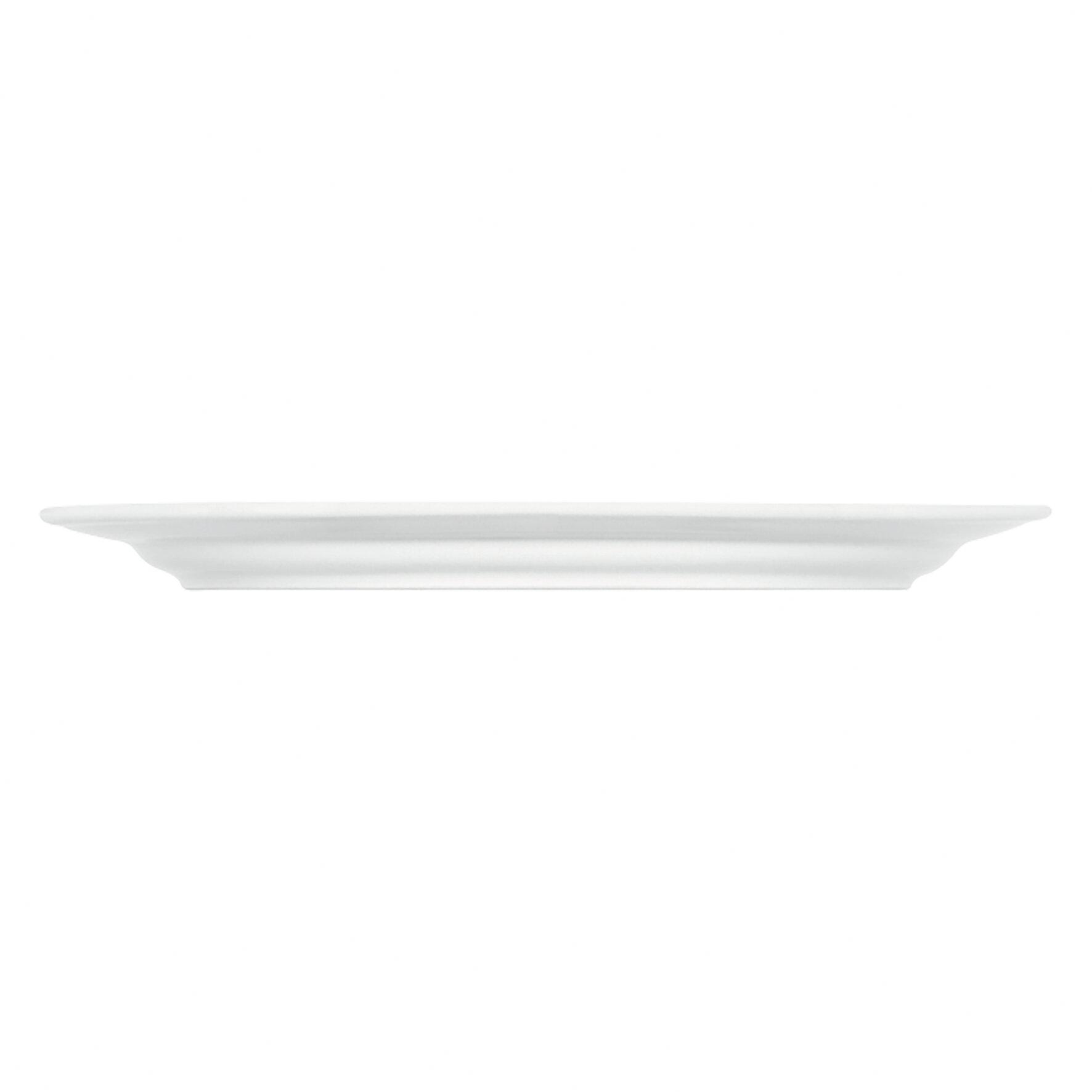 Platte oval mit Fahne 324 x 240 mm