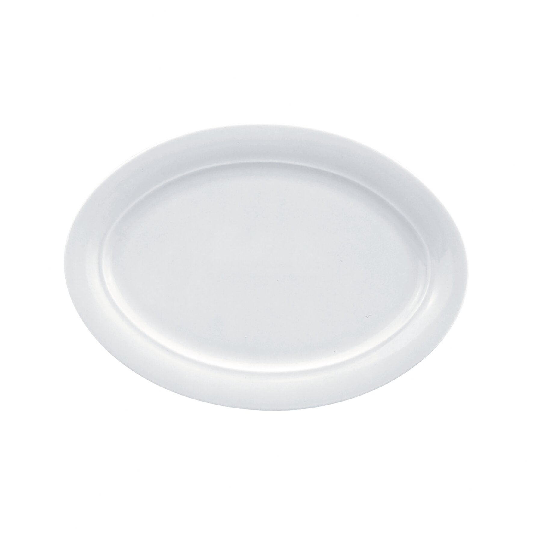 Platte oval mit Fahne 291 x 209 mm