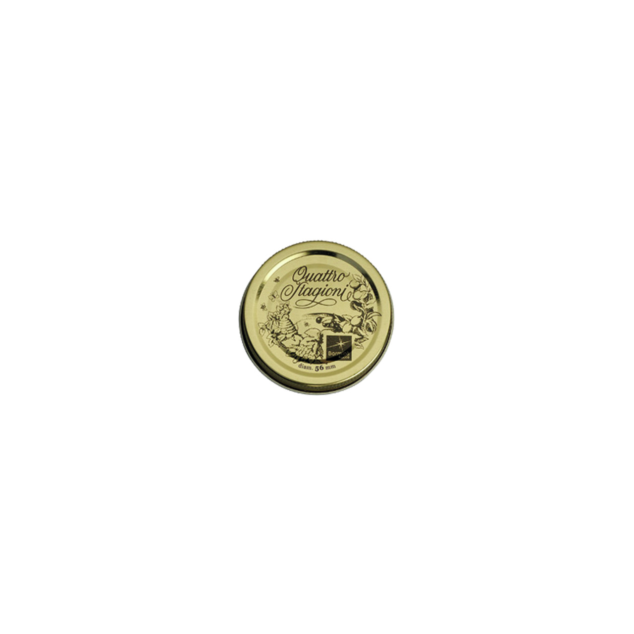 Metallschraubdeckel 56 mm für Flaschen Quattro Stagioni