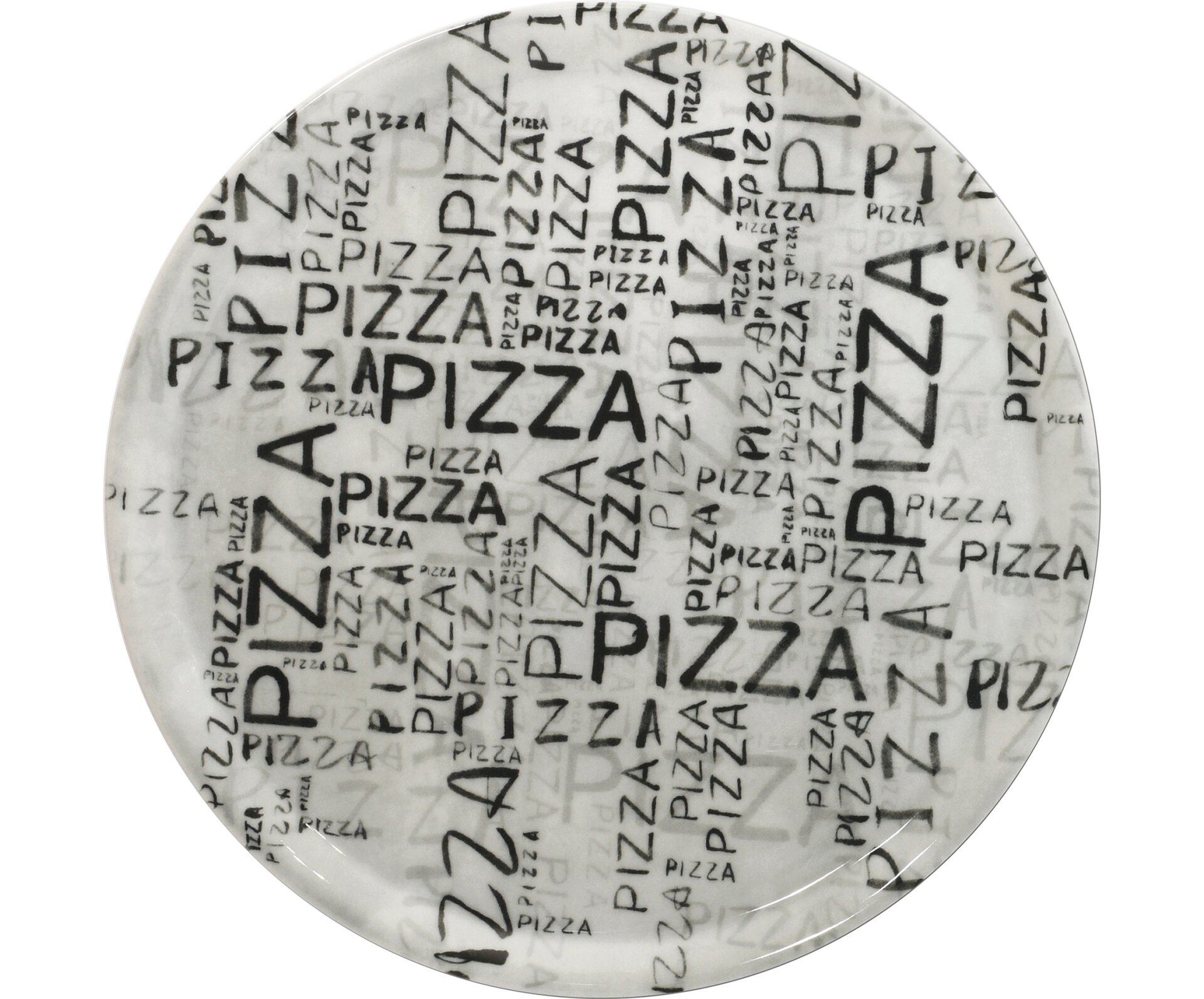 Pizzateller 310 mm White & Black Napoli