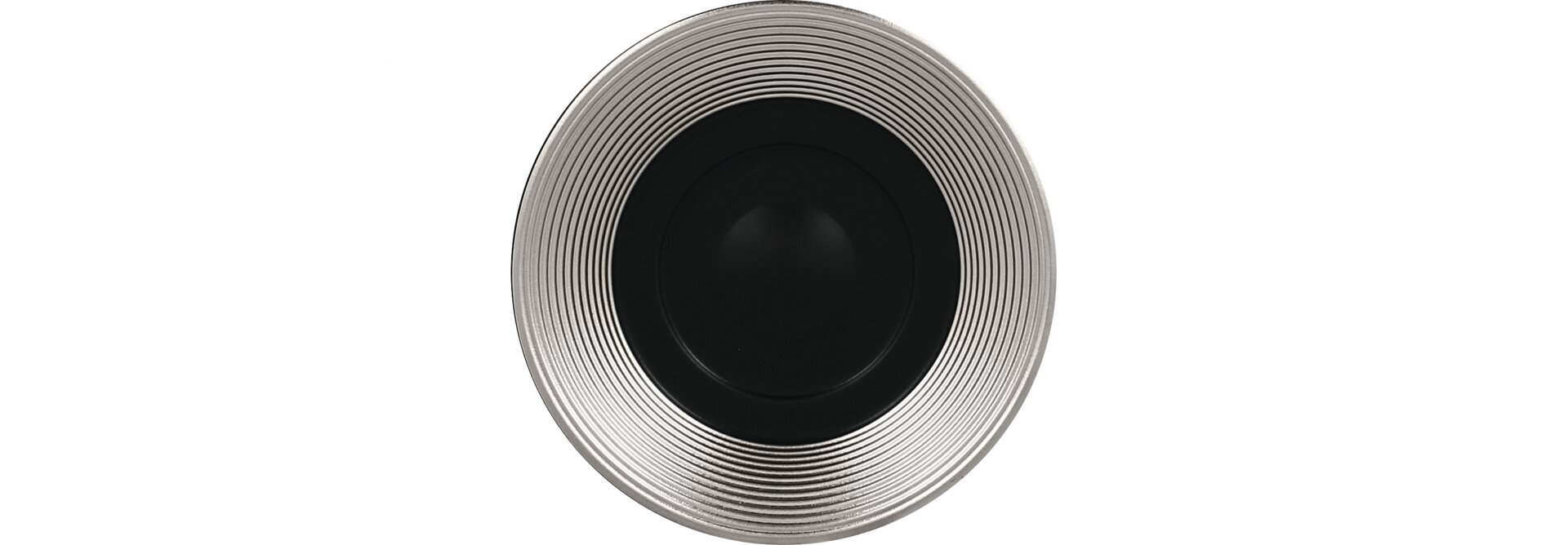 Untertasse 150 mm schwarz / silber für EVCU20